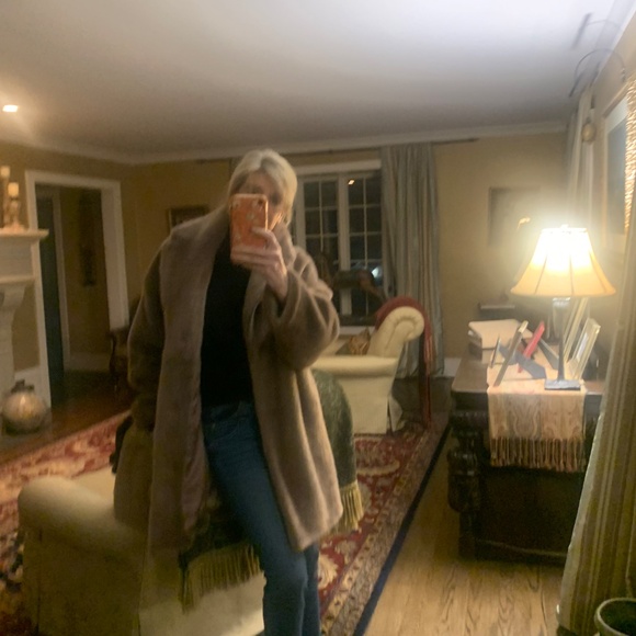 NEW STAND STUDIO Faux Fur Coat, "Janice", One Size - Picture 12 of 12